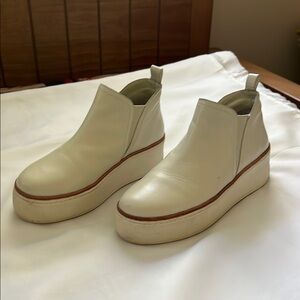 J/SLIDES White Platform Slip-On Shoes